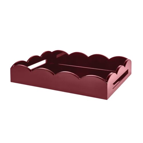 Addison Ross Scallop Tray Lacquer Cherry