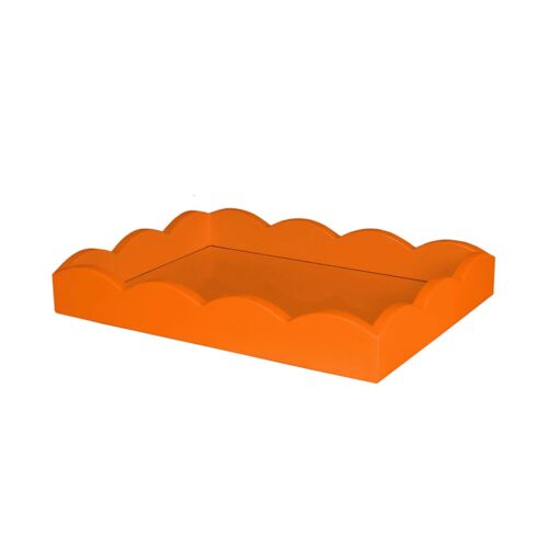 Addison Ross Scallop Tray Lacquer Orange Small