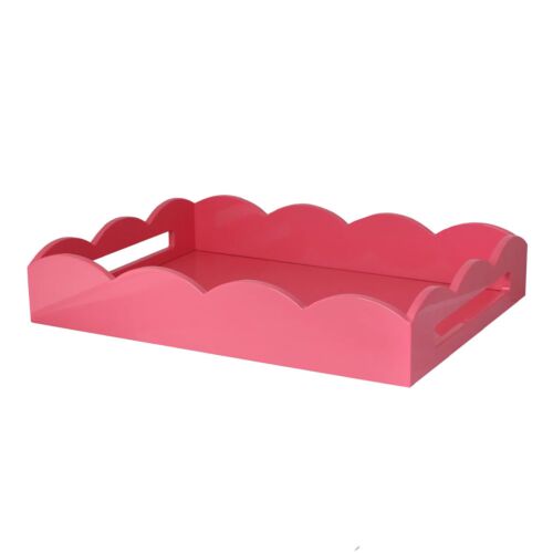 Addison Ross Scallop Tray Lacquer Watermelon