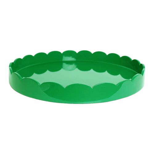 Addison Ross Scallop Round Tray Leaf Large