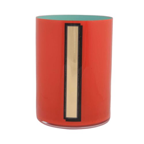 Bridie Hall Alphabet Pencil Cup I Coral