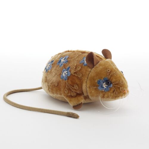 Anke Drechsel Silk Velvet Animal Mouse Antique Gold