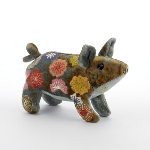 Anke Drechsel Silk Velvet Animal Piglet Shaded Lake