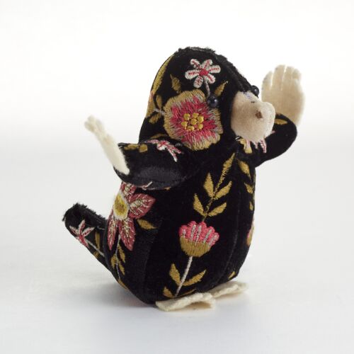 Anke Drechsel Silk Velvet Animal Mole Black
