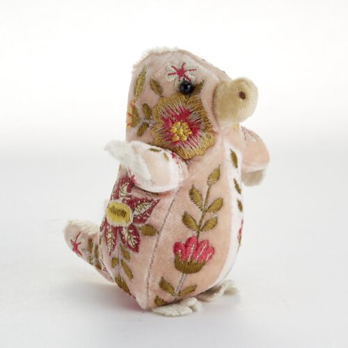 Anke Drechsel Silk Velvet Animal Mole Old Rose