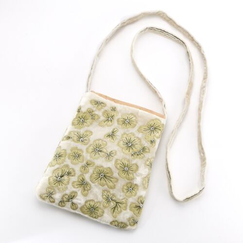 Anke Drechsel Silk Velvet Bag Louisa Ivory