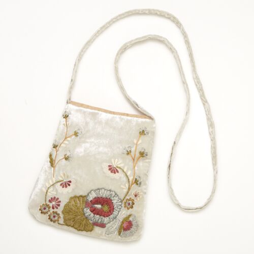 Anke Drechsel Silk Velvet Bag Sea Blue