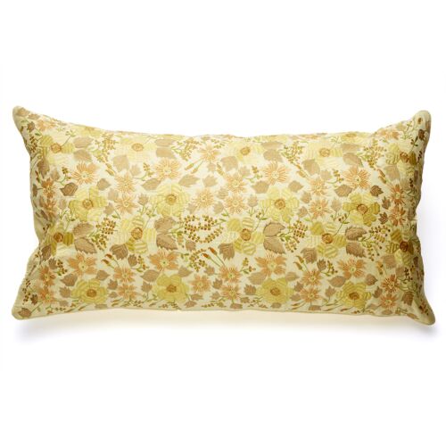 Anke Drechsel Silk Velvet Pillow Alba Corn Yellow 16x32"
