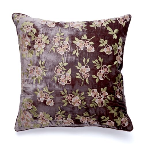 Anke Drechsel Silk Velvet Pillow Annalisa New Smoke 20"