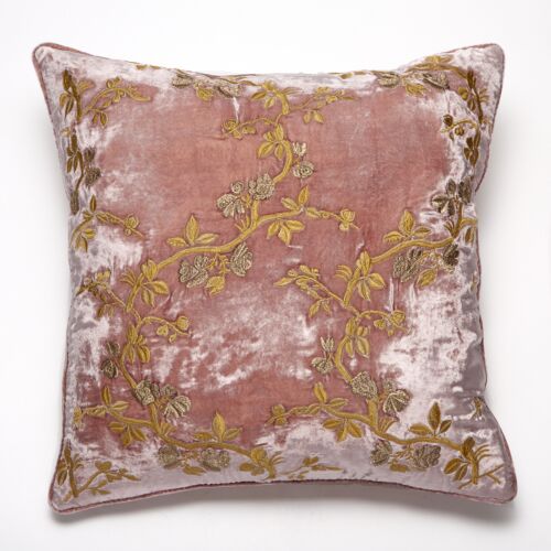 Anke Drechsel Silk Velvet Pillow Blossom 20"