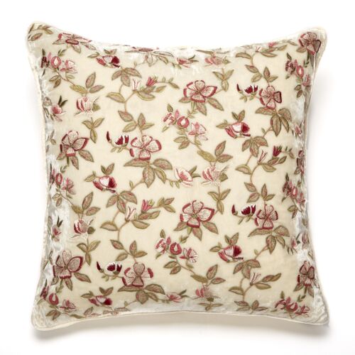 Anke Drechsel Silk Velvet Pillow Botanica 20"