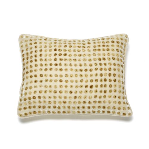 Anke Drechsel Silk Velvet Pillow Dotty 12x16"