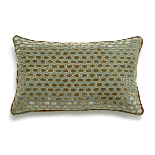 Anke Drechsel Silk Velvet Pillow Hello Shaded Lake 12x20"