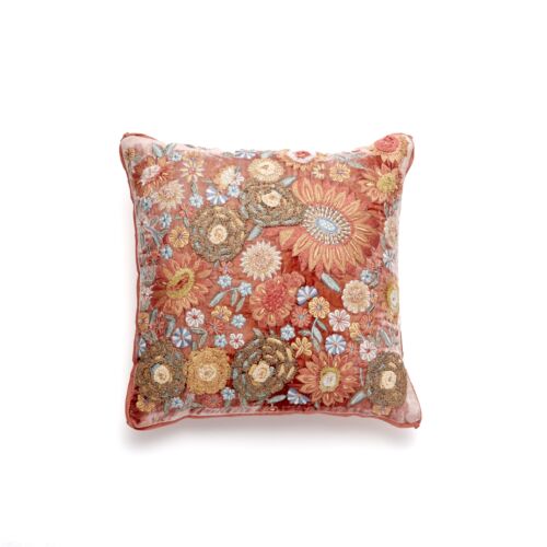 Anke Drechsel Silk Velvet Pillow Lotte Shaded Rose 12"