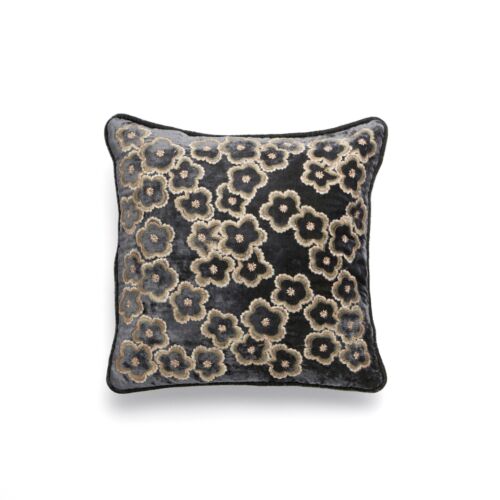 Anke Drechsel Silk Velvet Pillow Romy Nightshade 12"
