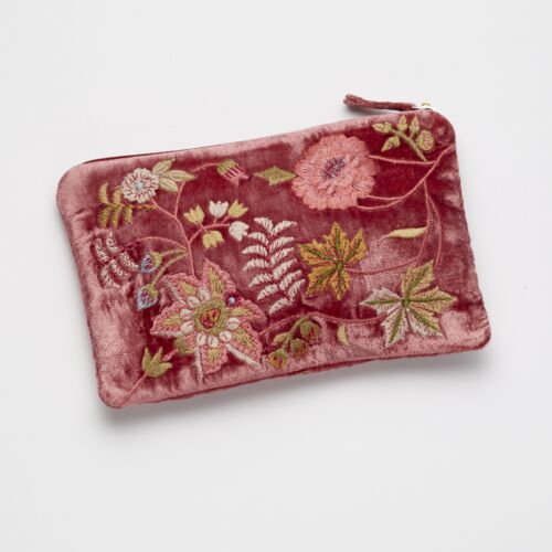 Anke Drechsel Silk Velvet Pouch Bovary Watermelon