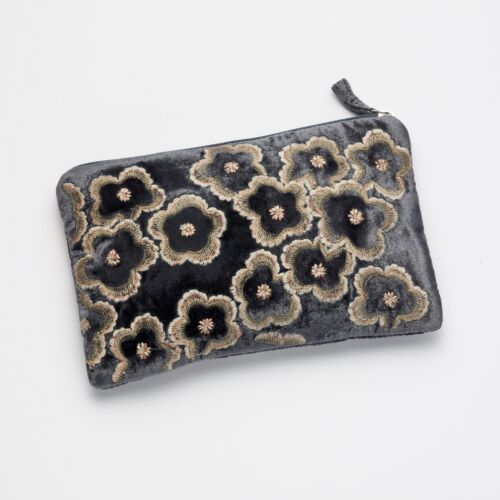 Anke Drechsel Silk Velvet Pouch Romy Nightshade