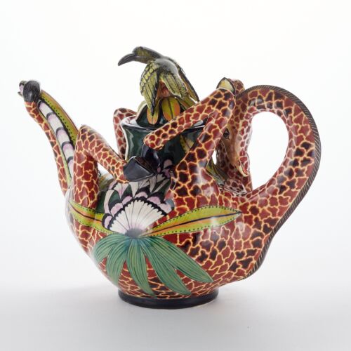 Ardmore Ceramic Giraffe & Sunbird Teapot