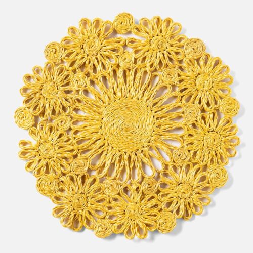 Artisan Abaca Lemon Placemat