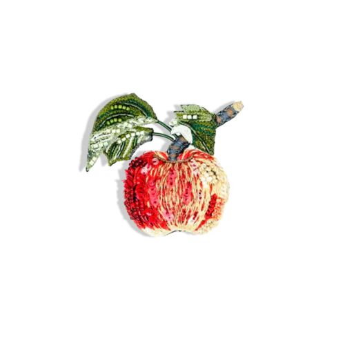 Artisan Brooch Pin Apple