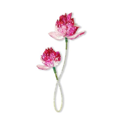 Artisan Brooch Pin Blooming Lotus
