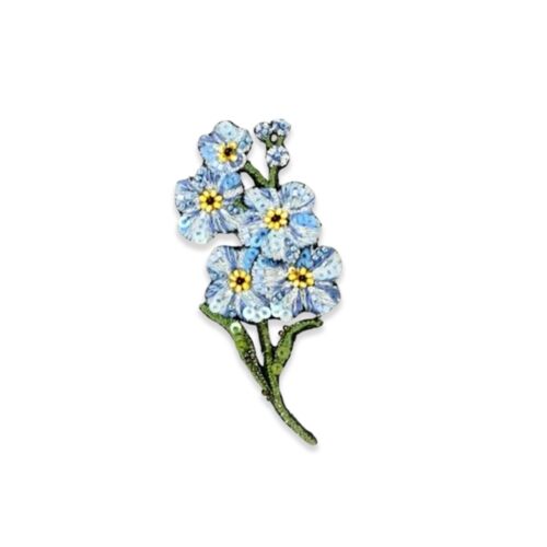 Artisan Brooch Pin Forget-Me-Not