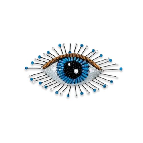 Artisan Brooch Pin Lapis Eye