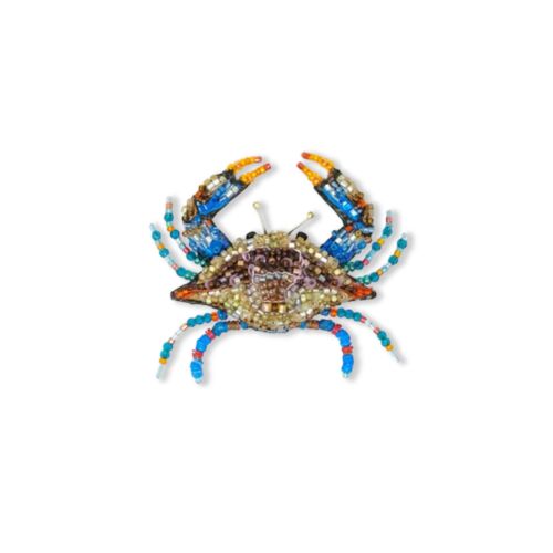 Artisan Brooch Pin Maryland Crab