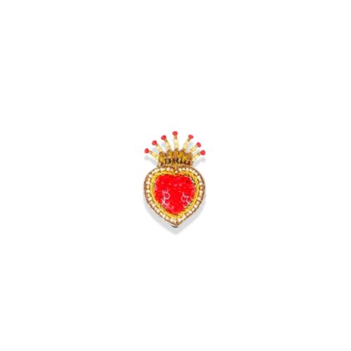 Artisan Brooch Pin Queen of Hearts