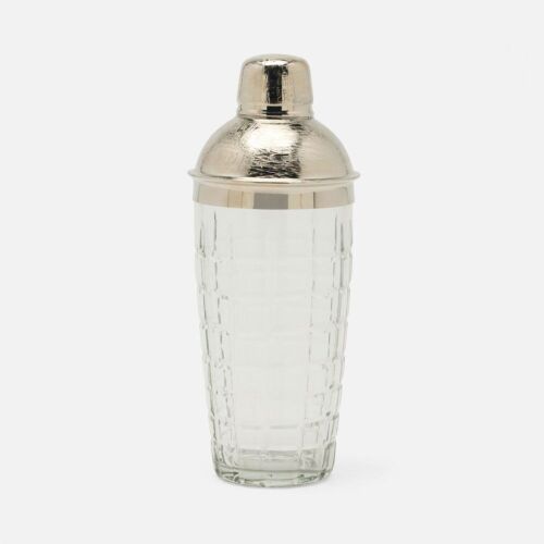 Artisan Glass Cocktail Shaker Shiny Nickel