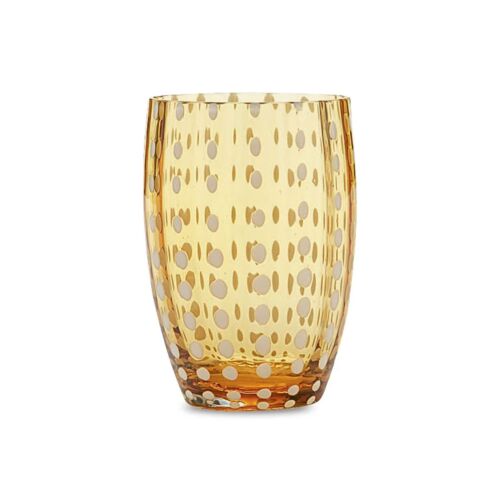 Artisan Glass Perle Tumbler Amber