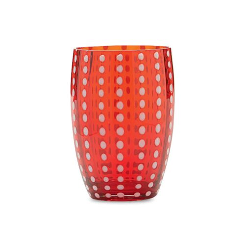 Artisan Glass Perle Tumbler Red
