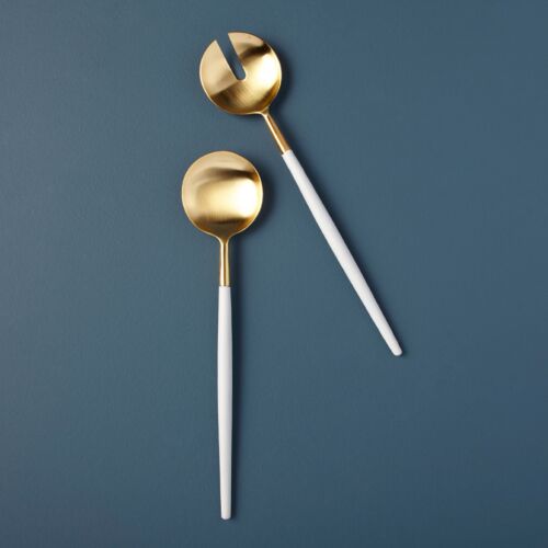 Artisan Gold & White Serving Set