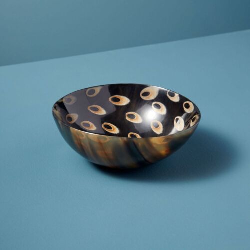 Artisan Horn Peacock Bowl Medium