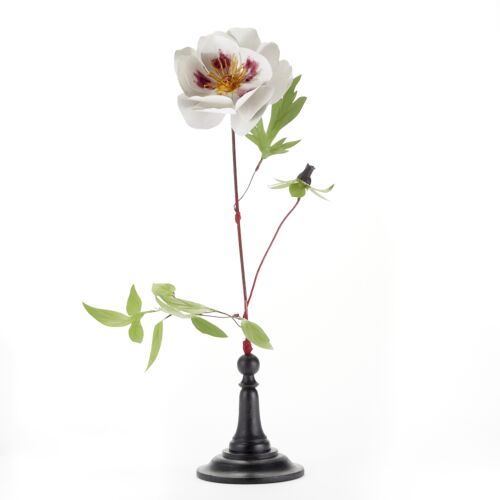 Artisan Metal Flower Big White Peony