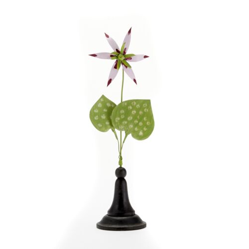 Artisan Metal Flower Pink Descanis