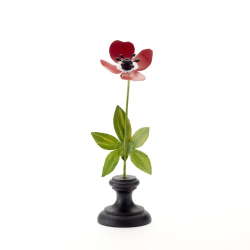 Artisan Metal Flower Poppy Red Small