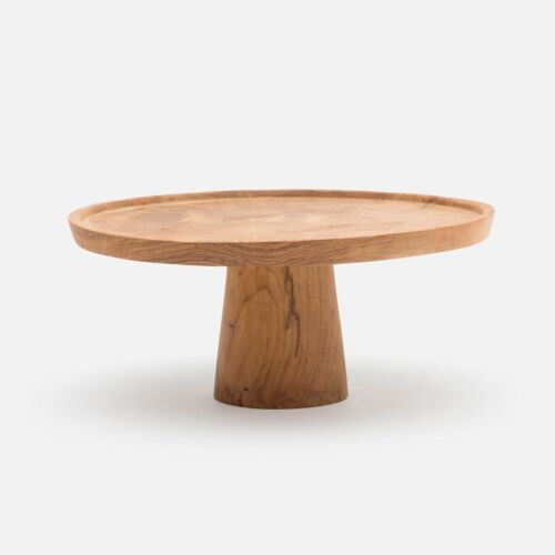 Artisan Natural Teak Cake Stand Medium