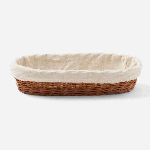 Artisan Rattan Natural Oblong Tray with Liner XSmall