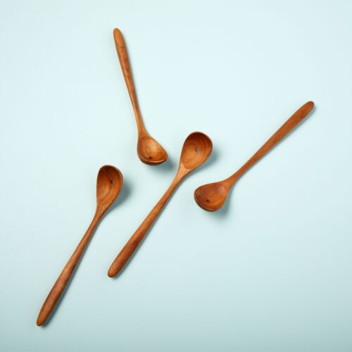 Artisan Teak Olive Spoon Set/4