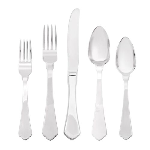 Astier de Villatte Naples Stainless Steel Shiny Finish 5-Piece Setting