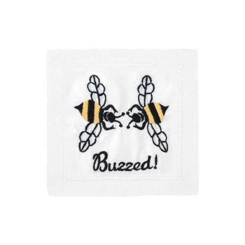 August Morgan Cocktail Napkin Buzzed Bee