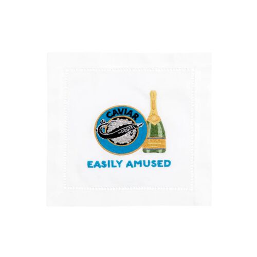 August Morgan Cocktail Napkin Easily Amused