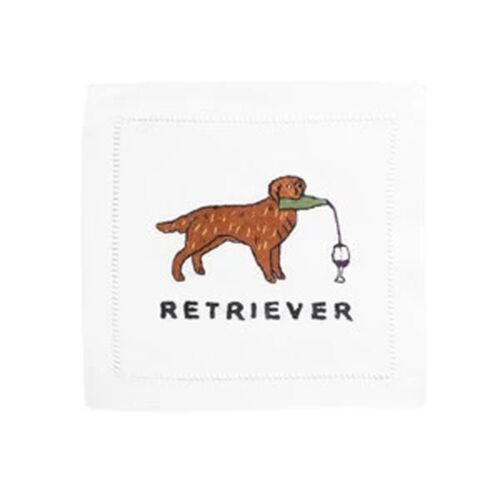 August Morgan Cocktail Napkin Golden Retriever