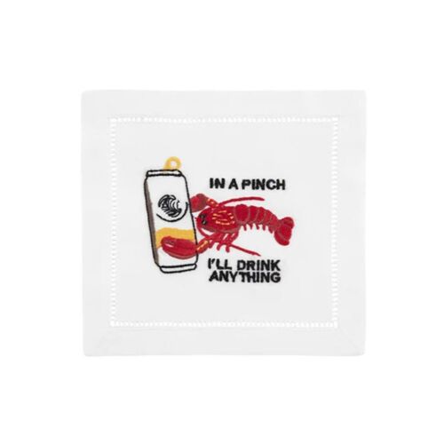 August Morgan Cocktail Napkin Lobster