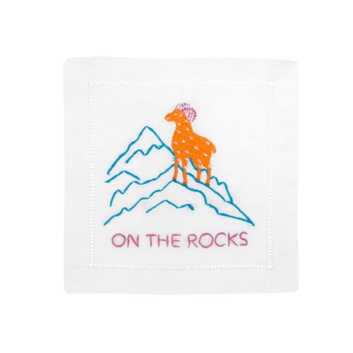 August Morgan Cocktail Napkin On The Rocks