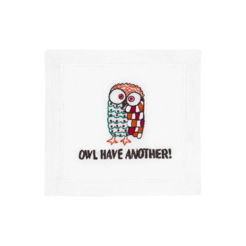 August Morgan Cocktail Napkin Owl Have Another!