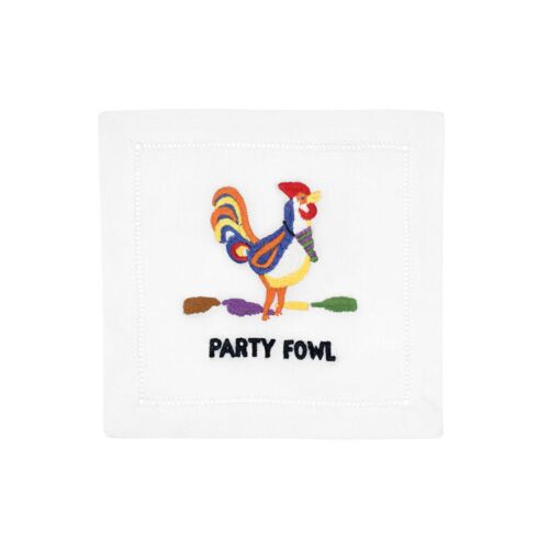 August Morgan Cocktail Napkin Party Fowl