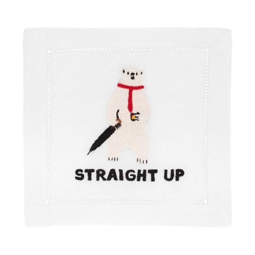 August Morgan Cocktail Napkin Straight Up