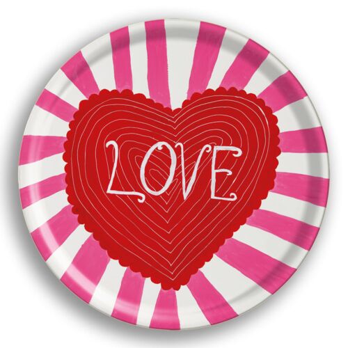 Avenida Love Round Tray